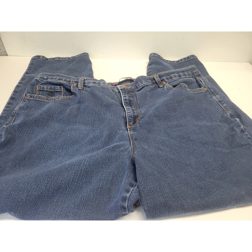 Gloria Vanderbilt Amanda High Rise Tapered‎ Jeans 20W Dark Wash Blue Stretch